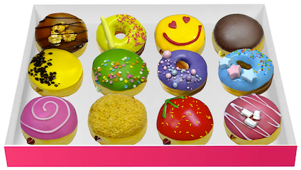 Коробка донатов (12 шт)