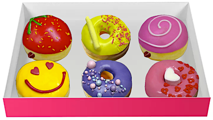 Коробка донатов (6 шт)