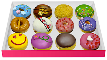 Коробка донатов (12 шт)