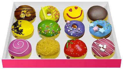 Коробка донатов (12 шт)