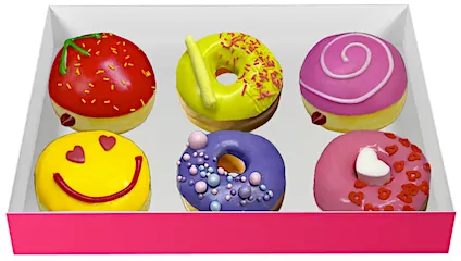 Коробка донатов (6 шт)