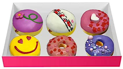 Коробка донатов (6 шт)