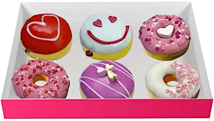 Коробка донатов (6 шт)