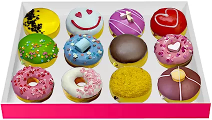 Коробка донатов (12 шт)