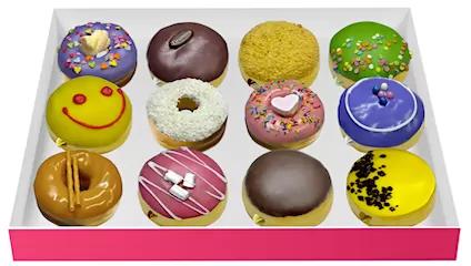 Коробка донатов (12 шт)