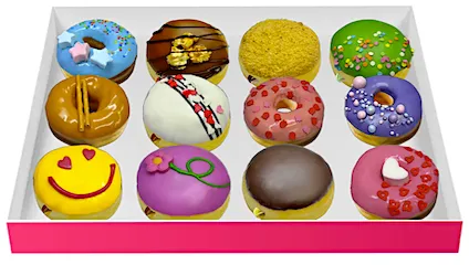 Коробка донатов (12 шт)